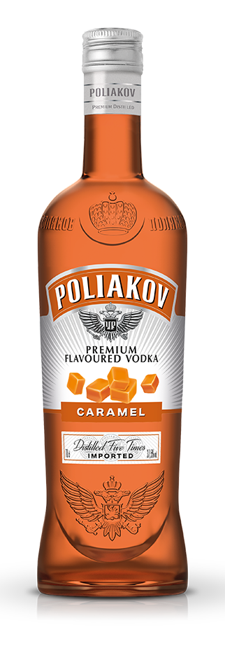 Vodka POLIAKOV Caramel - 70cl - Spiritueux importés chez - La cave